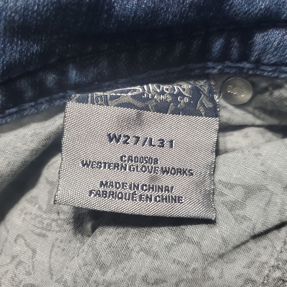Silver Jeans Blue Boot Cut Denim with Vintage Wash - Picture 3 of 6